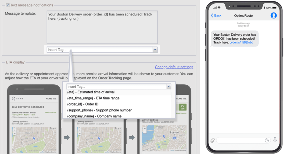 Delivery notifications