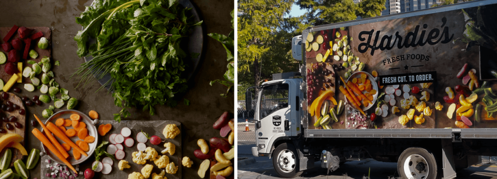 OptimoRoute route optimization with Hardie's fresh food service truck