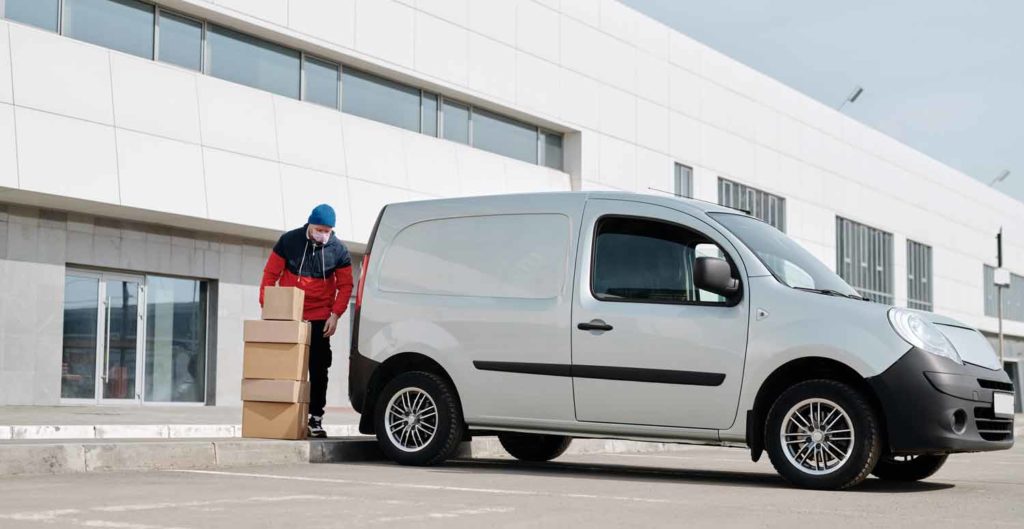 Man loading truck